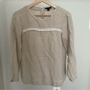 J Crew Linen Blouse